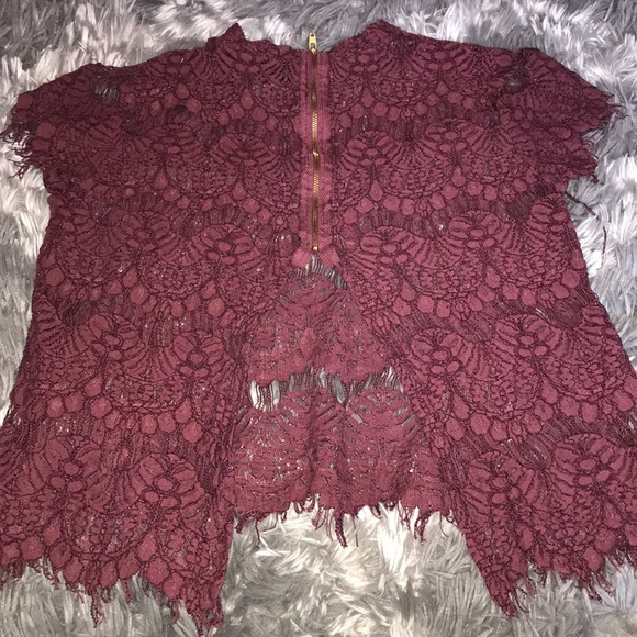 Maroon crop top - Picture 2 of 2